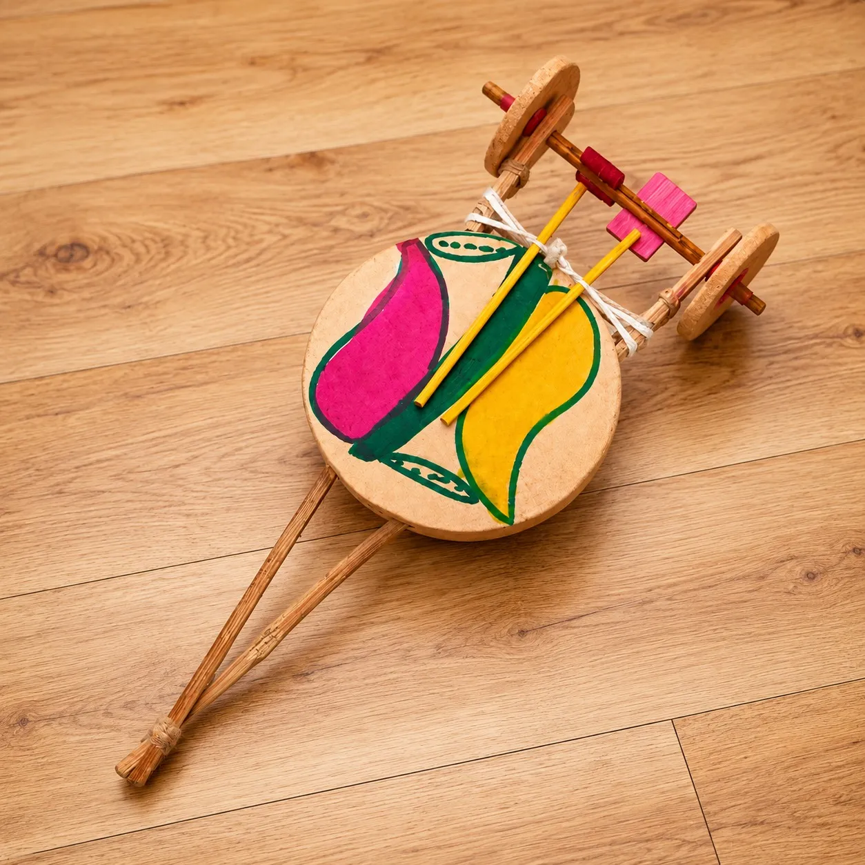 Handmade Folk Drum Toy