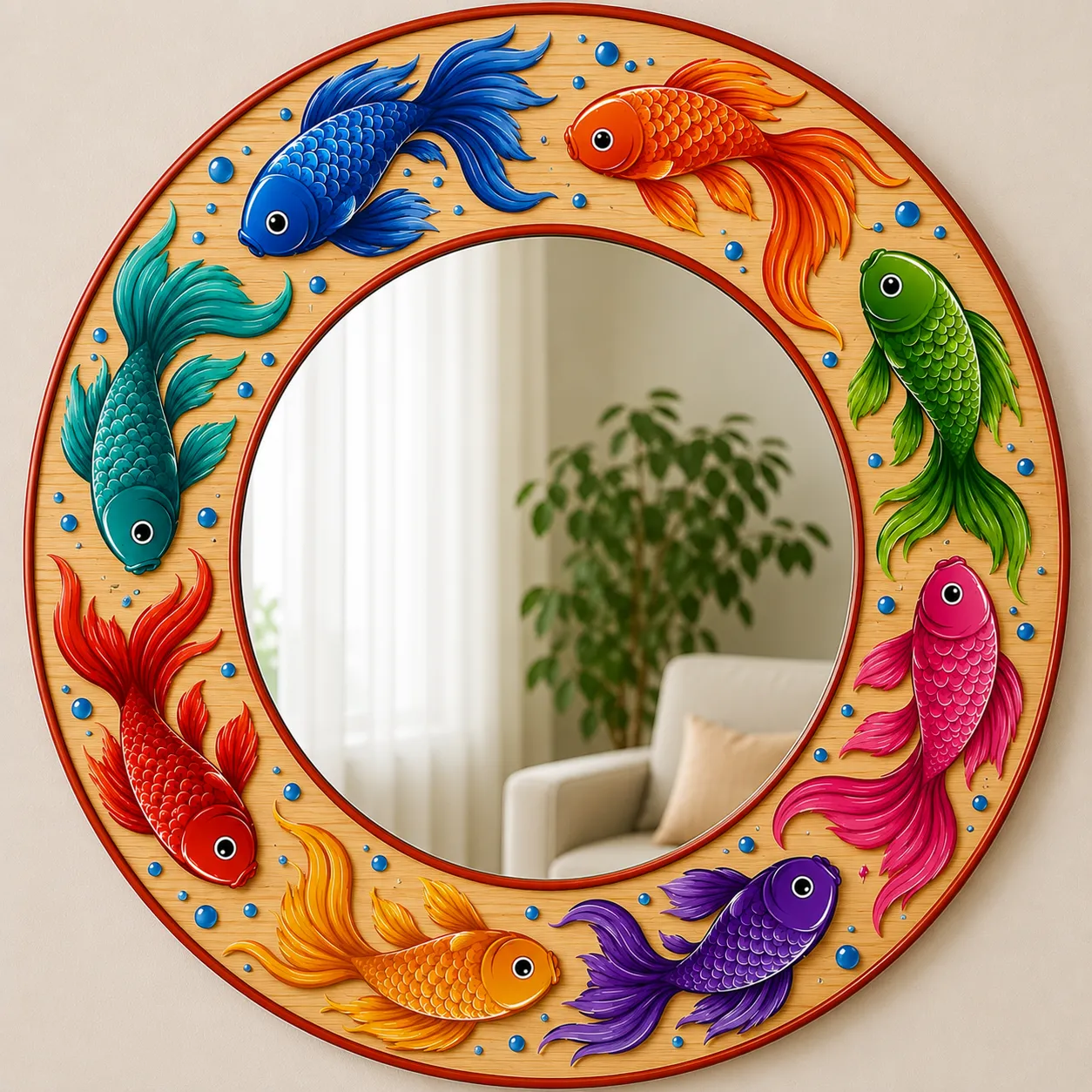Dhabman Hand-Painted Mirror